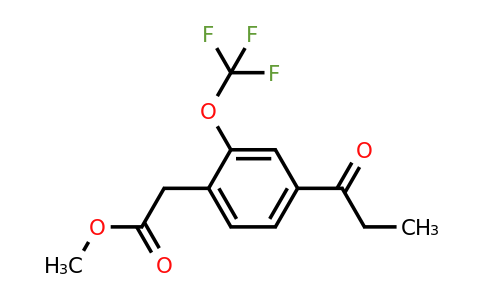 1806602-22-1 | Methyl 4-propionyl-2-(trifluoromethoxy)phenylacetate