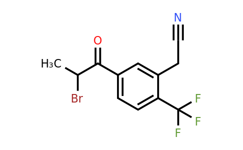 1806602-23-2 | 5-(2-Bromopropanoyl)-2-(trifluoromethyl)phenylacetonitrile