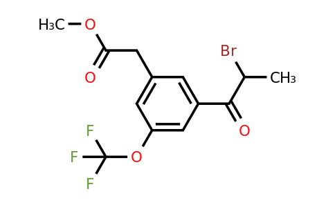 1806602-28-7 | Methyl 3-(2-bromopropanoyl)-5-(trifluoromethoxy)phenylacetate