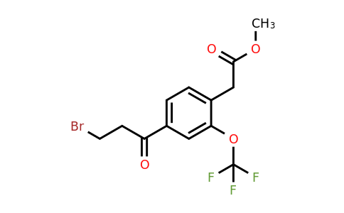 1806602-39-0 | Methyl 4-(3-bromopropanoyl)-2-(trifluoromethoxy)phenylacetate