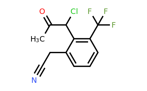1806602-54-9 | 2-(1-Chloro-2-oxopropyl)-3-(trifluoromethyl)phenylacetonitrile