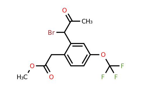 1806602-63-0 | Methyl 2-(1-bromo-2-oxopropyl)-4-(trifluoromethoxy)phenylacetate