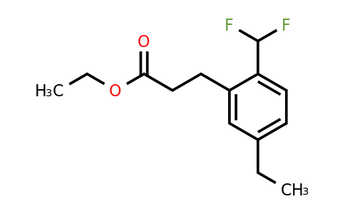 1806602-82-3 | Ethyl 2-(difluoromethyl)-5-ethylphenylpropanoate