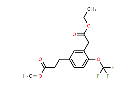 1806602-93-6 | Ethyl 5-(3-methoxy-3-oxopropyl)-2-(trifluoromethoxy)phenylacetate