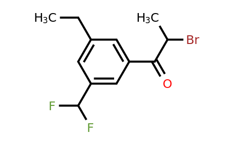 1806603-04-2 | 2-Bromo-1-(3-(difluoromethyl)-5-ethylphenyl)propan-1-one