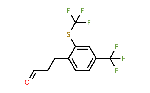 1806603-18-8 | 3-(4-(Trifluoromethyl)-2-(trifluoromethylthio)phenyl)propanal