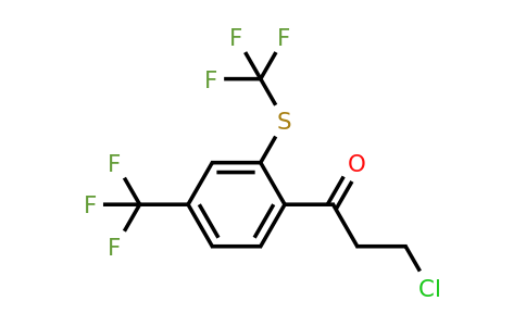1806603-35-9 | 3-Chloro-1-(4-(trifluoromethyl)-2-(trifluoromethylthio)phenyl)propan-1-one