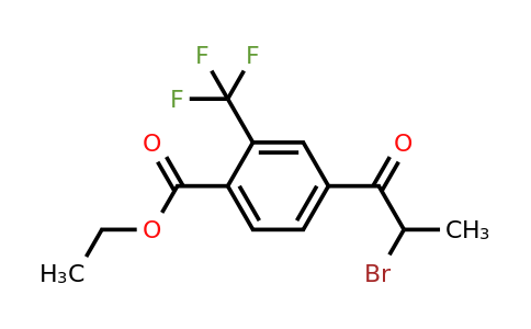 1806603-59-7 | Ethyl 4-(2-bromopropanoyl)-2-(trifluoromethyl)benzoate