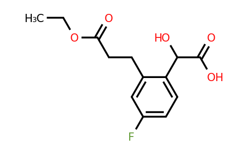1806603-71-3 | 2-(3-Ethoxy-3-oxopropyl)-4-fluoromandelic acid