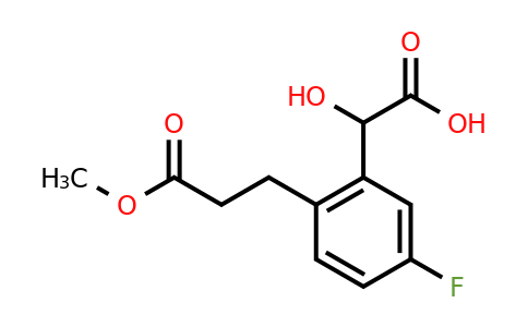 1806603-74-6 | 5-Fluoro-2-(3-methoxy-3-oxopropyl)mandelic acid