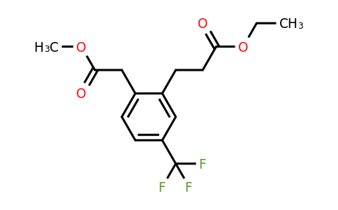 1806603-76-8 | Methyl 2-(3-ethoxy-3-oxopropyl)-4-(trifluoromethyl)phenylacetate