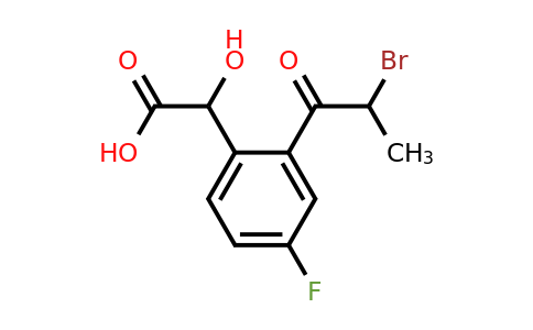 1806603-84-8 | 2-(2-Bromopropanoyl)-4-fluoromandelic acid
