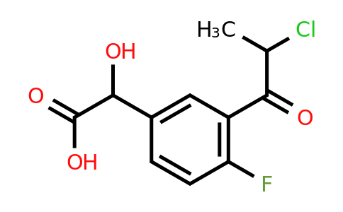 1806603-90-6 | 3-(2-Chloropropanoyl)-4-fluoromandelic acid