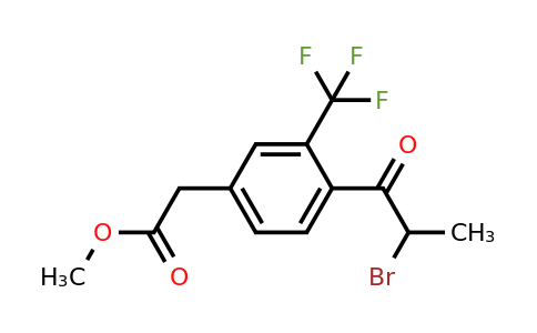 1806603-93-9 | Methyl 4-(2-bromopropanoyl)-3-(trifluoromethyl)phenylacetate