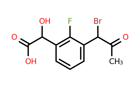 1806603-94-0 | 3-(1-Bromo-2-oxopropyl)-2-fluoromandelic acid