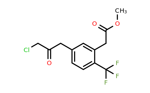 1806604-08-9 | Methyl 5-(3-chloro-2-oxopropyl)-2-(trifluoromethyl)phenylacetate