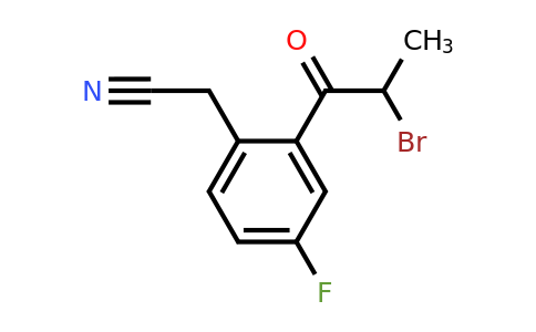 1806604-24-9 | 2-(2-Bromopropanoyl)-4-fluorophenylacetonitrile