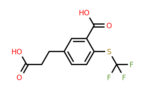 1806604-31-8 | 5-(2-Carboxyethyl)-2-(trifluoromethylthio)benzoic acid