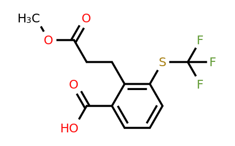 1806604-34-1 | 2-(3-Methoxy-3-oxopropyl)-3-(trifluoromethylthio)benzoic acid