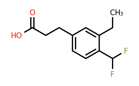 1806604-37-4 | 4-(Difluoromethyl)-3-ethylphenylpropanoic acid