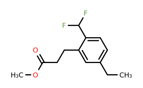 1806604-40-9 | Methyl 2-(difluoromethyl)-5-ethylphenylpropanoate