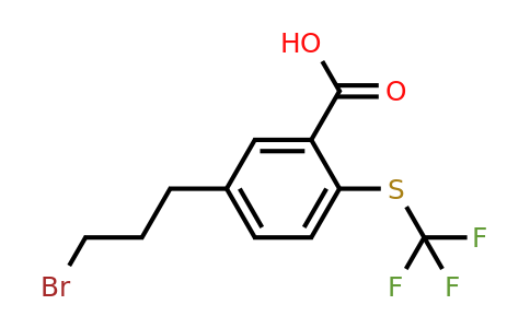 1806604-42-1 | 5-(3-Bromopropyl)-2-(trifluoromethylthio)benzoic acid