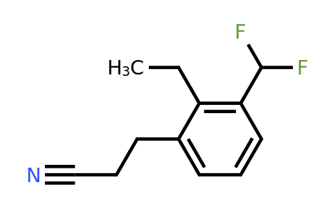 1806604-44-3 | 3-(Difluoromethyl)-2-ethylphenylpropanenitrile
