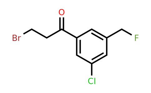 1806604-47-6 | 3-Bromo-1-(3-chloro-5-(fluoromethyl)phenyl)propan-1-one
