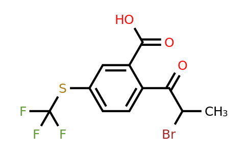 1806604-49-8 | 2-(2-Bromopropanoyl)-5-(trifluoromethylthio)benzoic acid