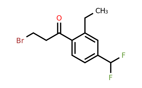 1806604-62-5 | 3-Bromo-1-(4-(difluoromethyl)-2-ethylphenyl)propan-1-one