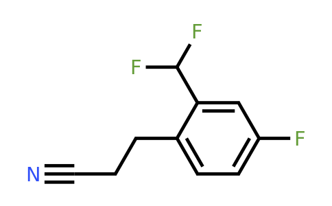 1806604-87-4 | 2-(Difluoromethyl)-4-fluorophenylpropanenitrile