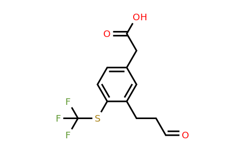 1806605-01-5 | 3-(3-Oxopropyl)-4-(trifluoromethylthio)phenylacetic acid