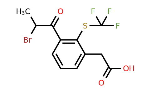 1806605-17-3 | 3-(2-Bromopropanoyl)-2-(trifluoromethylthio)phenylacetic acid