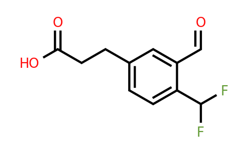 1806605-22-0 | 4-(Difluoromethyl)-3-formylphenylpropanoic acid