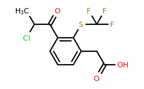 1806605-31-1 | 3-(2-Chloropropanoyl)-2-(trifluoromethylthio)phenylacetic acid