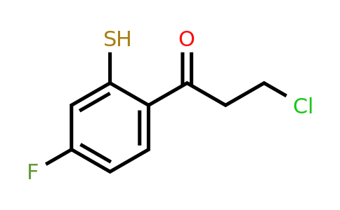 1806605-34-4 | 3-Chloro-1-(4-fluoro-2-mercaptophenyl)propan-1-one