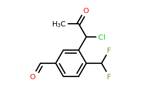 1806605-42-4 | 3-(1-Chloro-2-oxopropyl)-4-(difluoromethyl)benzaldehyde