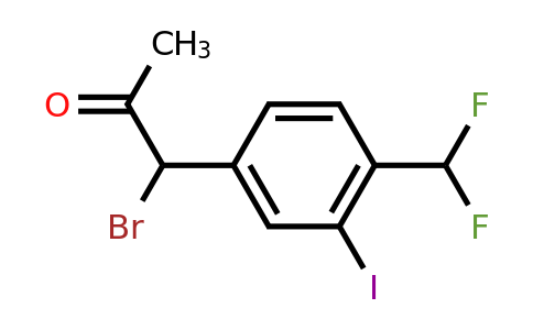1806605-58-2 | 1-Bromo-1-(4-(difluoromethyl)-3-iodophenyl)propan-2-one