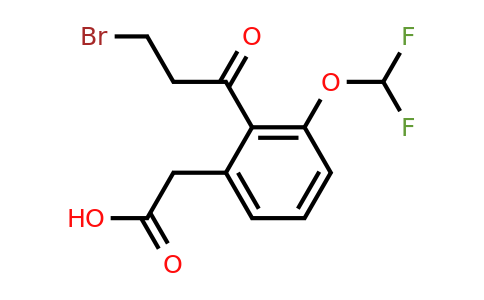 1806605-83-3 | 2-(3-Bromopropanoyl)-3-(difluoromethoxy)phenylacetic acid