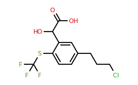 1806605-85-5 | 5-(3-Chloropropyl)-2-(trifluoromethylthio)mandelic acid