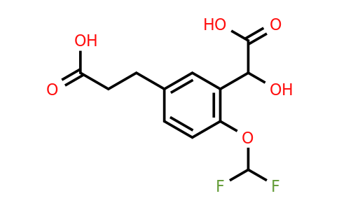 1806606-06-3 | 5-(2-Carboxyethyl)-2-(difluoromethoxy)mandelic acid