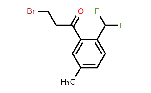 1806606-07-4 | 3-Bromo-1-(2-(difluoromethyl)-5-methylphenyl)propan-1-one