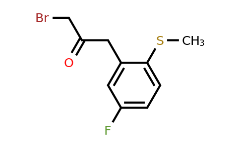 1806606-14-3 | 1-Bromo-3-(5-fluoro-2-(methylthio)phenyl)propan-2-one