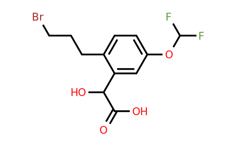 1806606-21-2 | 2-(3-Bromopropyl)-5-(difluoromethoxy)mandelic acid