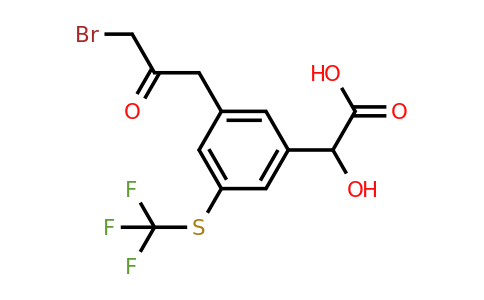1806606-29-0 | 3-(3-Bromo-2-oxopropyl)-5-(trifluoromethylthio)mandelic acid
