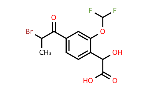 1806606-42-7 | 4-(2-Bromopropanoyl)-2-(difluoromethoxy)mandelic acid