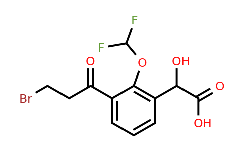 1806606-50-7 | 3-(3-Bromopropanoyl)-2-(difluoromethoxy)mandelic acid