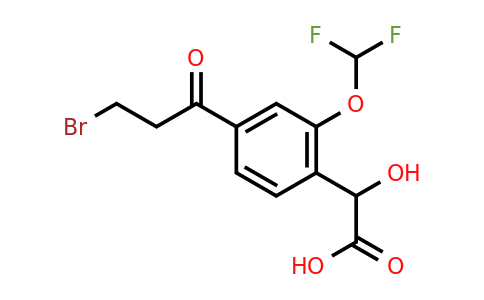 1806606-56-3 | 4-(3-Bromopropanoyl)-2-(difluoromethoxy)mandelic acid