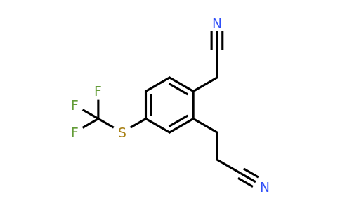 1806606-59-6 | 2-(2-Cyanoethyl)-4-(trifluoromethylthio)phenylacetonitrile