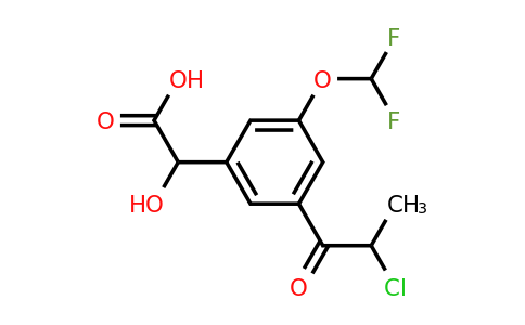 1806606-61-0 | 3-(2-Chloropropanoyl)-5-(difluoromethoxy)mandelic acid